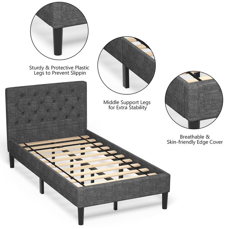 Queen bed online frame middle support